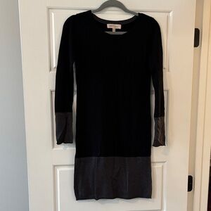 Philosophy Black and Gray Knit Dress
